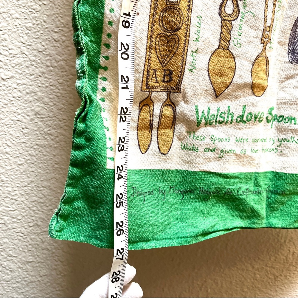 Welsh Spoon Designs.Vintage TeaTowel.27x17. Linen. Age Unknown. Rare. EUC. - Picture 7 of 12